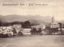 Historisches Bild Sommerfrische in Rohr im Gebirge